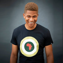 Load image into Gallery viewer, Roundel Africa printed Black Cotton T-shirt