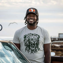 Load image into Gallery viewer, Lion Afrika printed stone Cotton T-shirt