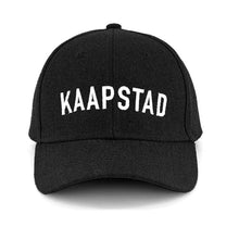 Load image into Gallery viewer, 6 Panel Kaapstad Black Cap
