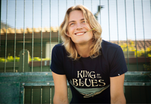 Load image into Gallery viewer, King of the blues Printed Cotton T-shirt