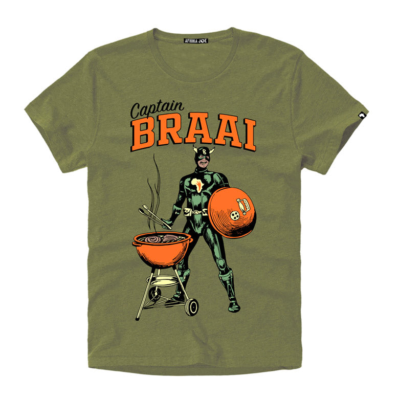 Captain Braai printed Cotton T-shirt