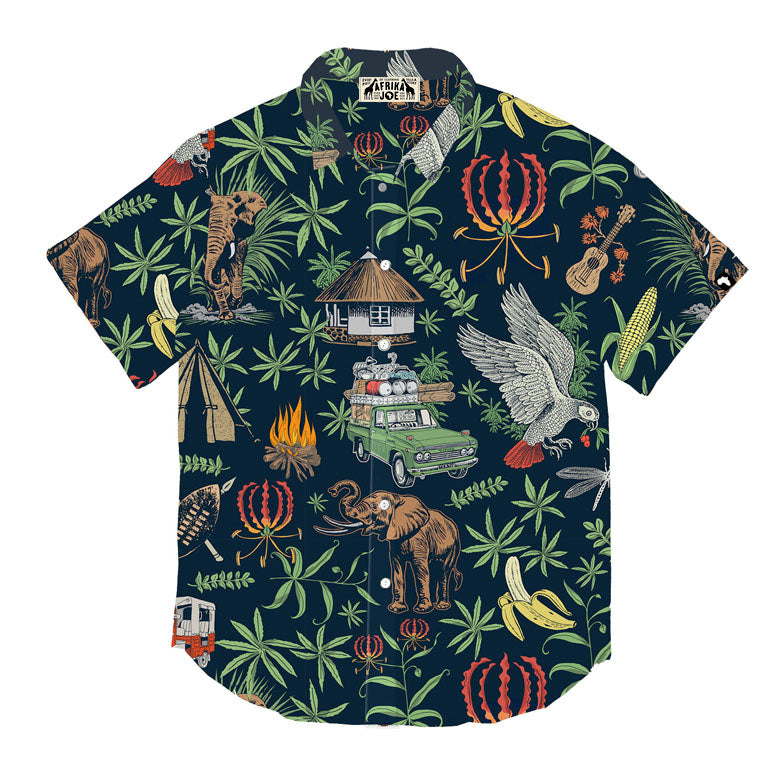 Jungle Night Printed Cotton Shirt