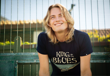 Load image into Gallery viewer, King of the blues Printed Cotton T-shirt
