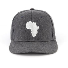 Load image into Gallery viewer, 6 Panel Continent Charcoal Cap
