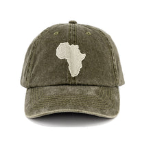 Load image into Gallery viewer, Washed Continent Cap Olive
