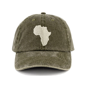 Washed Continent Cap Olive