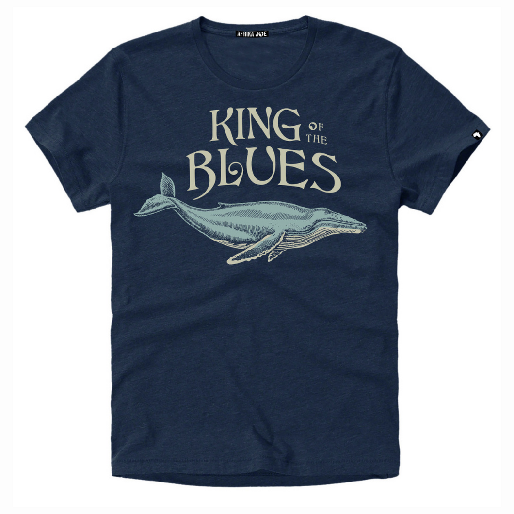 King of the blues Printed Cotton T-shirt